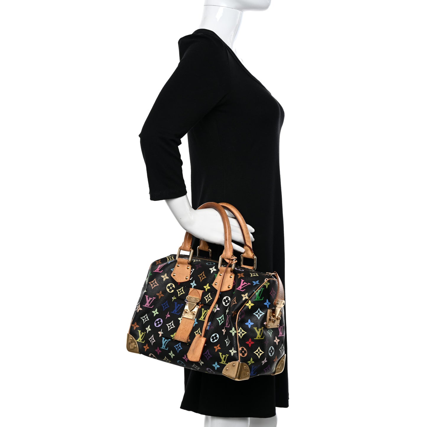 Monogram Multicolor Speedy 30 Black