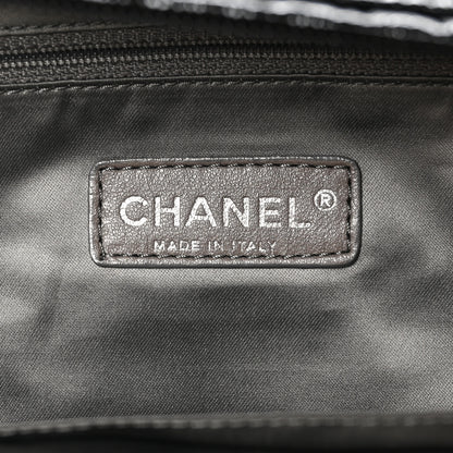 Chanel Patent Large Luxe Ligne Bowler Black 6 of 10