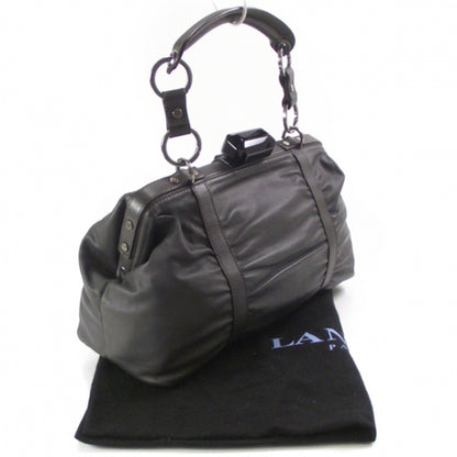 Lanvin Leather Draped Frame Bag Grey 3 of 8