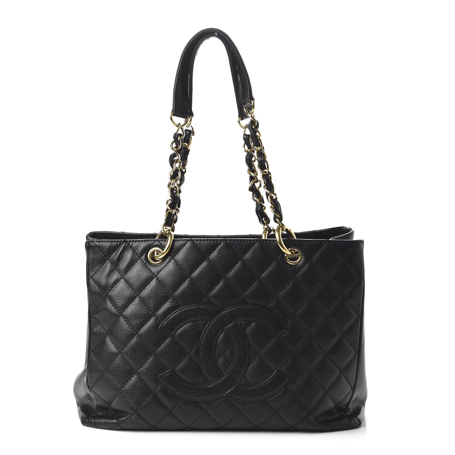 Chanel Caviar Quilted Grand Shopping Tote GST Black 1 of 12