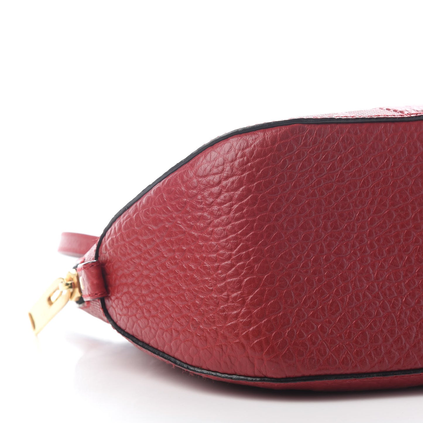 Heritage Grain Check Embossed Small Orchard Bowling Bag Military Red