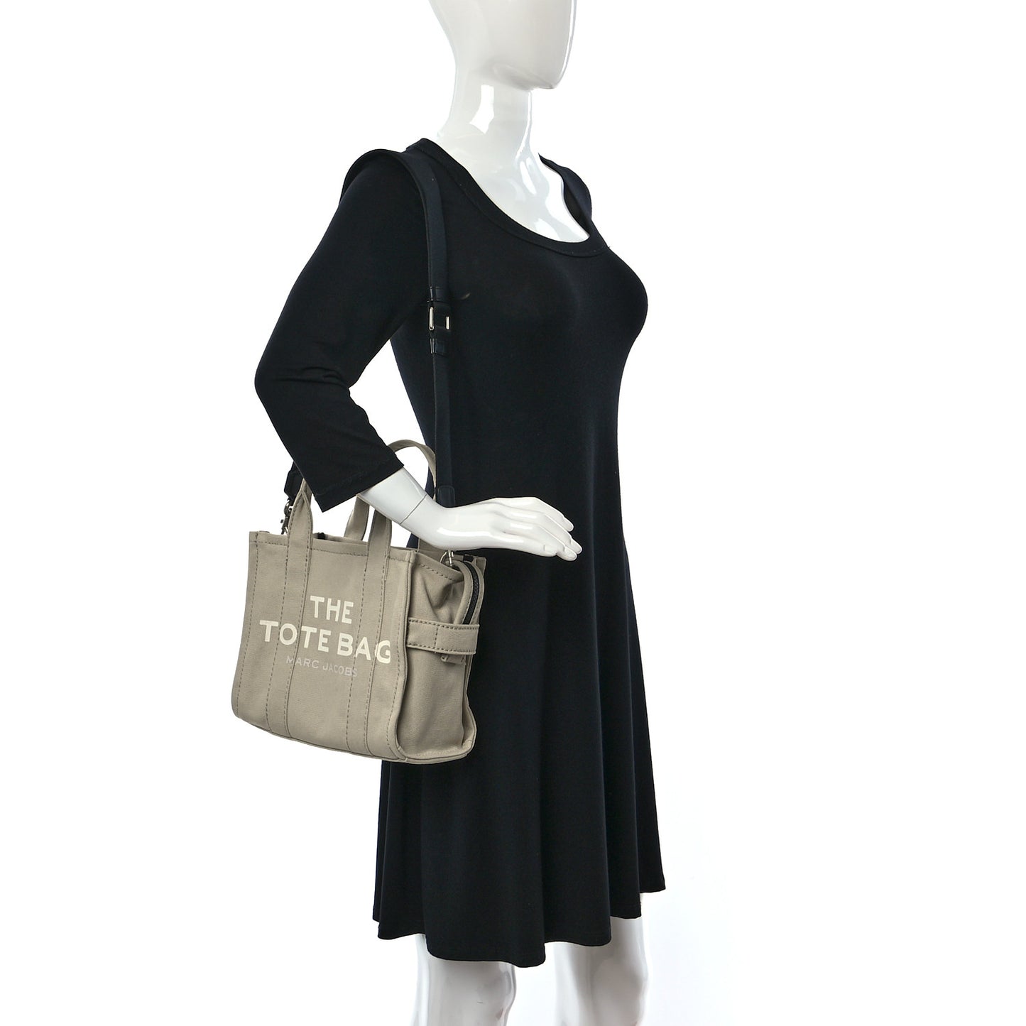 Cotton Canvas Mini The Traveler Tote Bag Beige