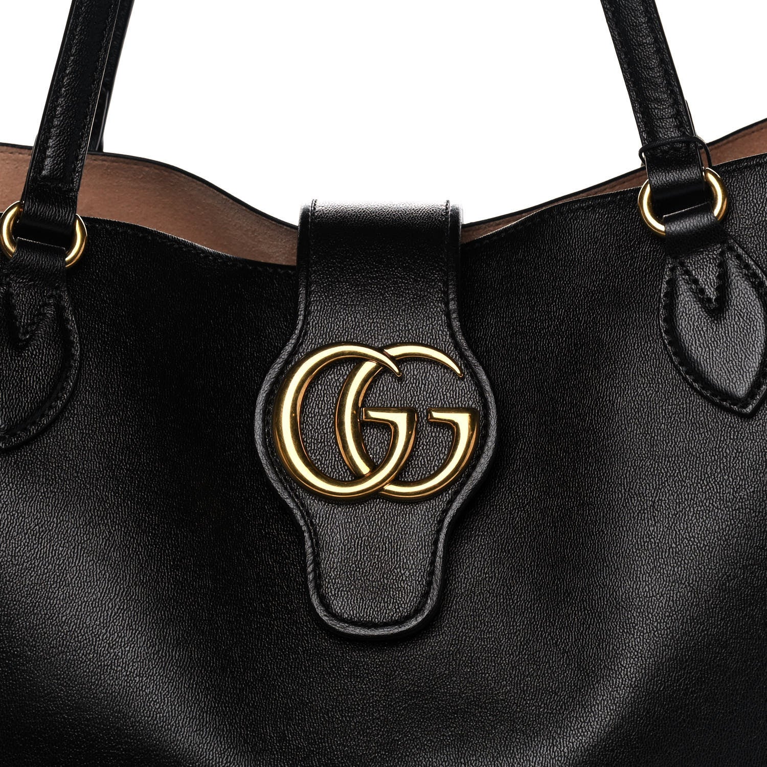 Gucci New Sakai Calfskin Lux Medium Dahlia Tote Black 8 of 12