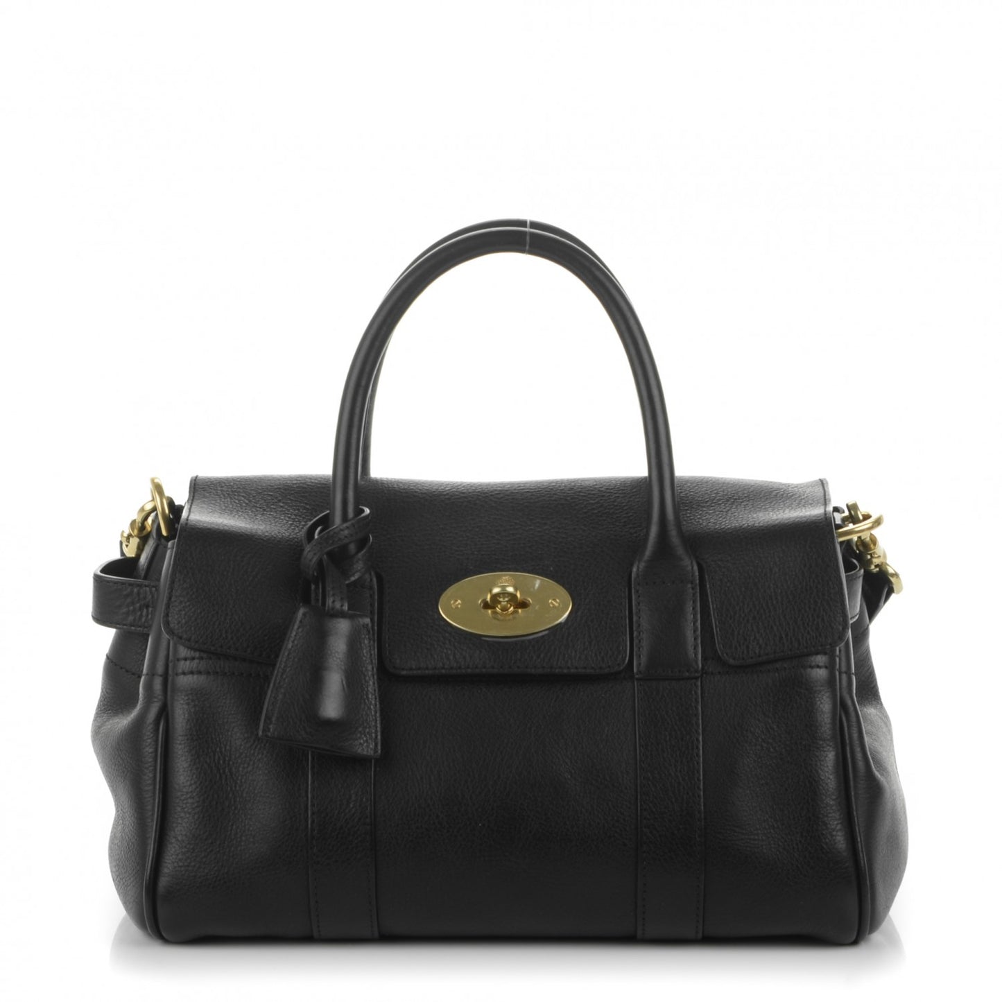 Natural Leather Small Bayswater Black