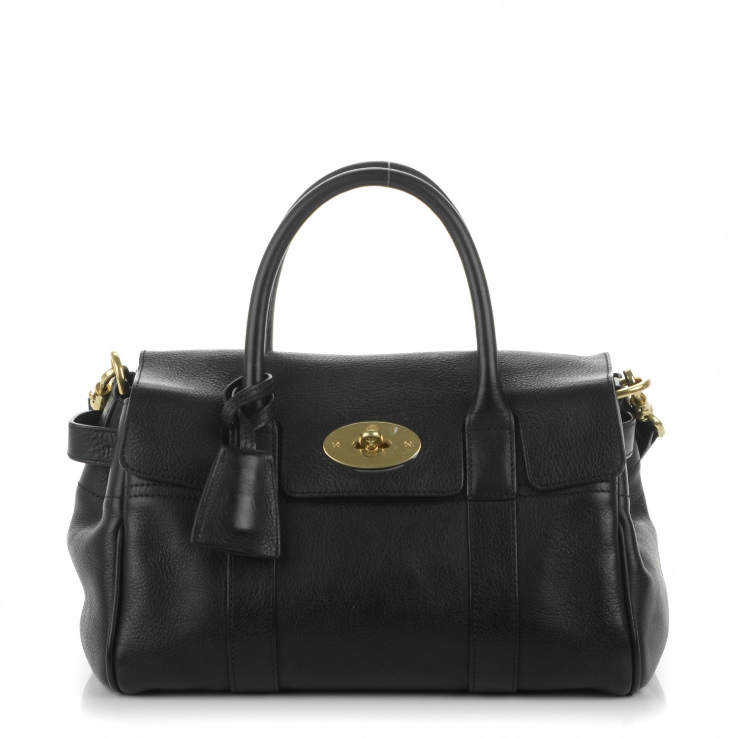 Mulberry Natural Leather Small Bayswater Black 1 of 7