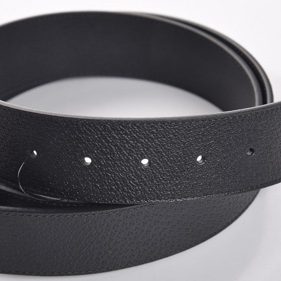 Gucci Textured Calfskin Double G 40mm Belt 115 46 Black 4 of 6
