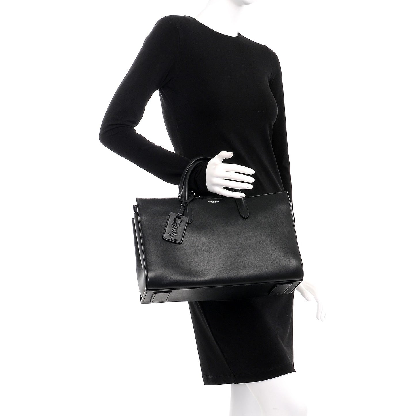 Calfskin Large Jane Tote Black