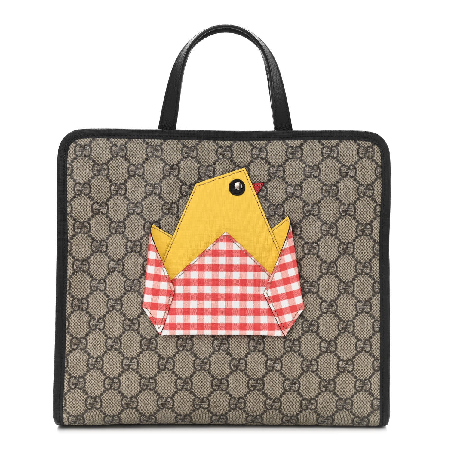 Gucci GG Supreme Monogram Childrens Chick Tote Black 1 of 10