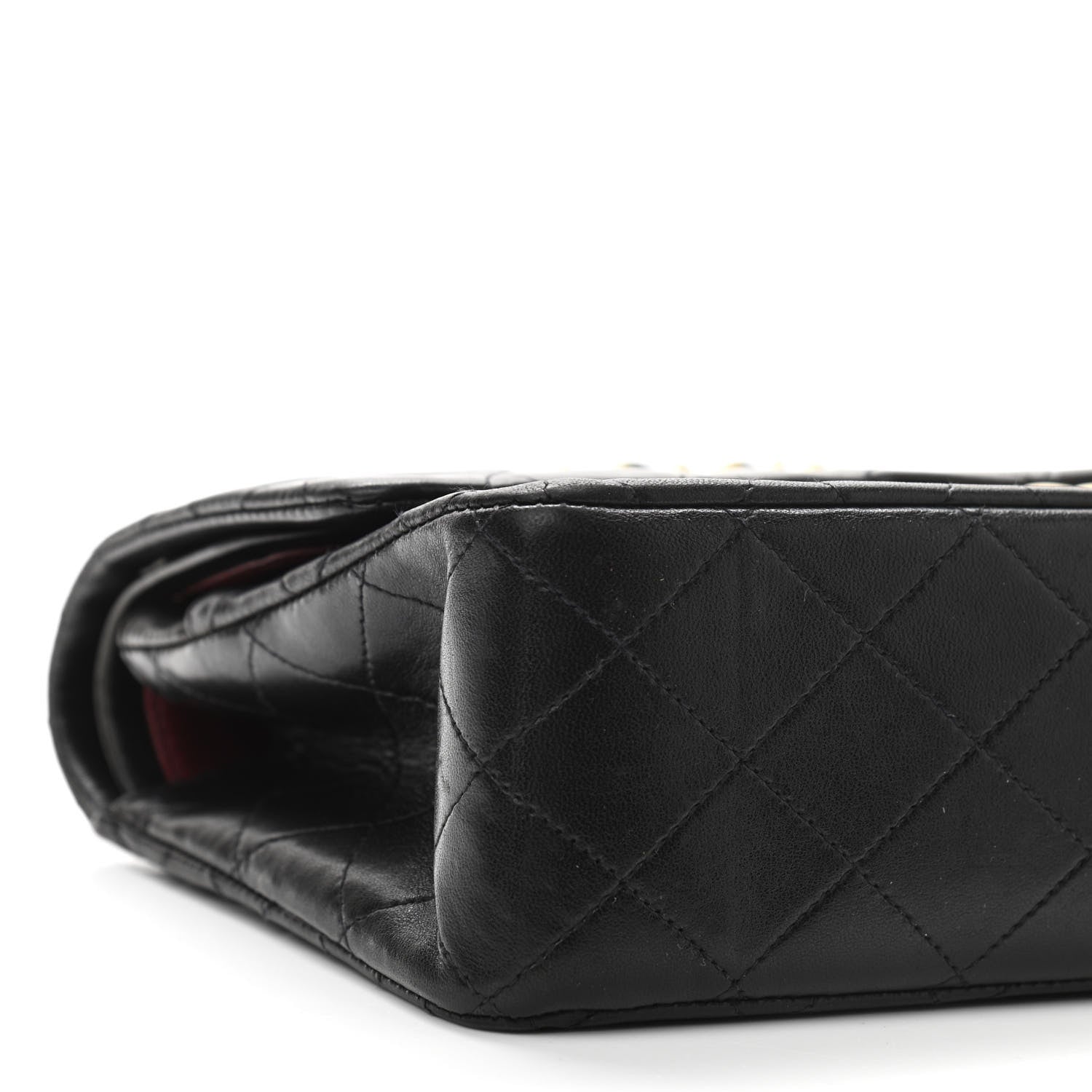 Chanel Lambskin Quilted Medium Double Flap Black 9 of 11