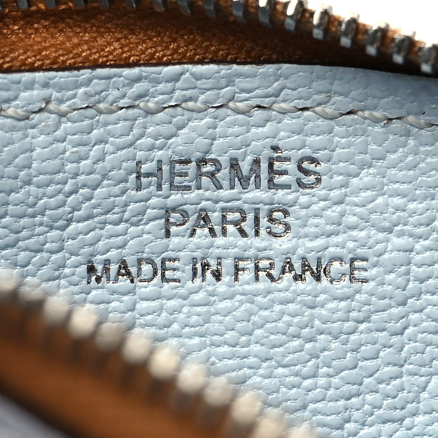 Hermes Chevre Mysore Paddock Change Purse Blue Brume Vert Criquet 6 of 8