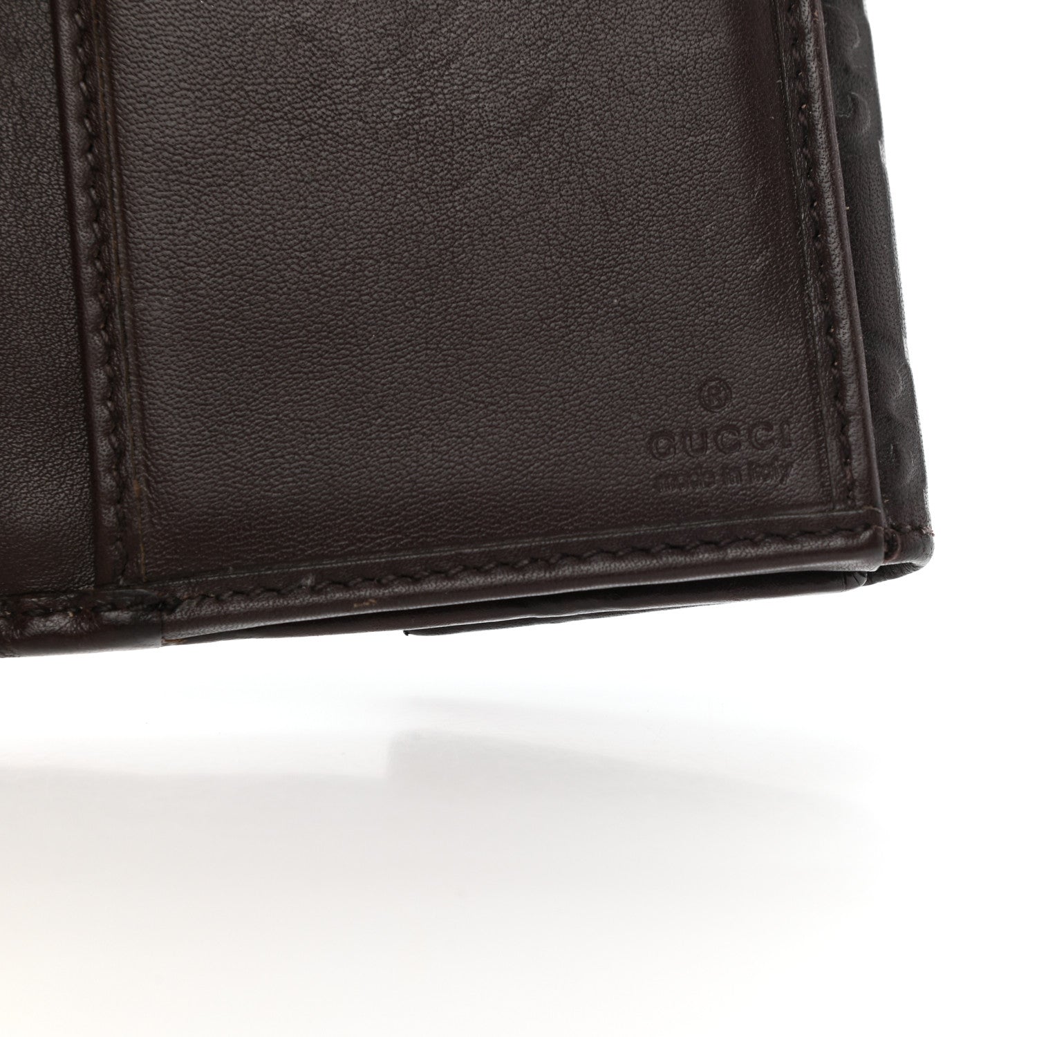 Gucci Guccissima Signature Dice Continental Wallet Chocolate 8 of 9