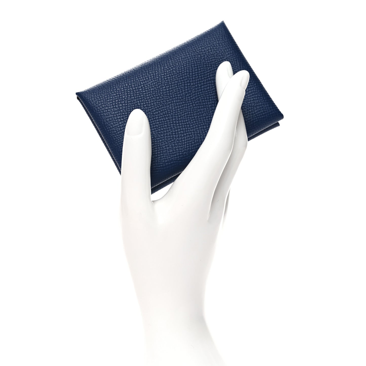 Epsom Verso Calvi Duo Card Case Bleu Saphir Vert Cypress