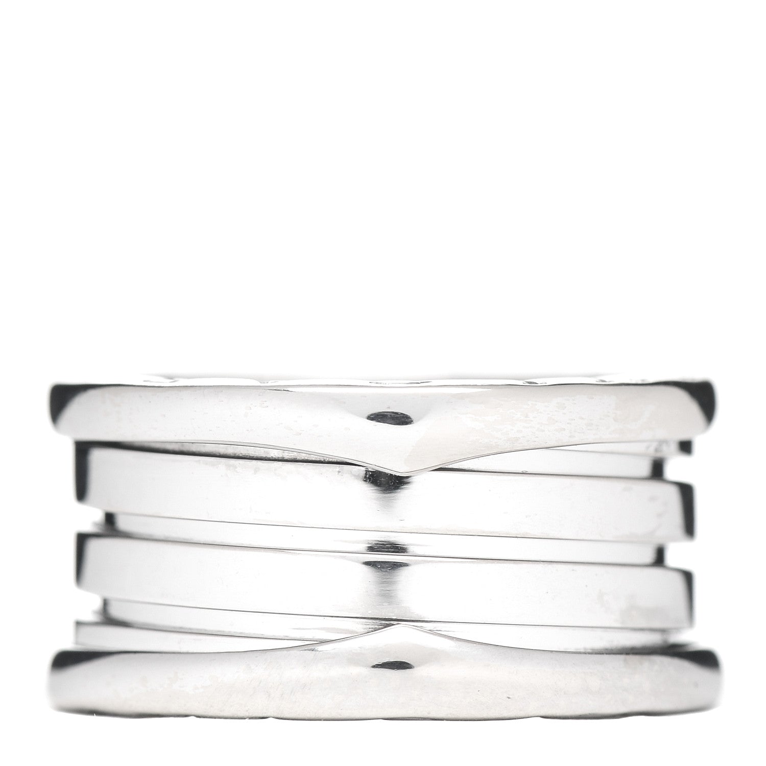 Bulgari 18K White Gold B.Zero1 Four-Band Ring 51 5.75 3 of 6