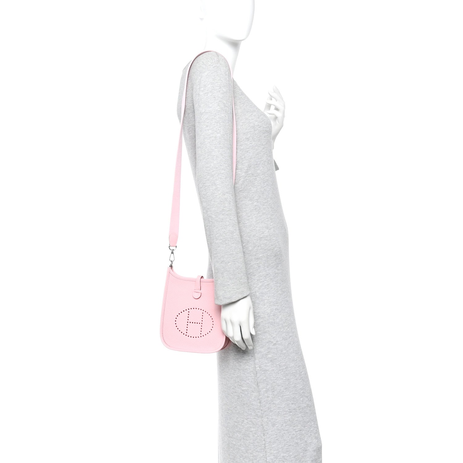 Hermes Taurillon Clemence Evelyne TPM Rose Sakura 2 of 11