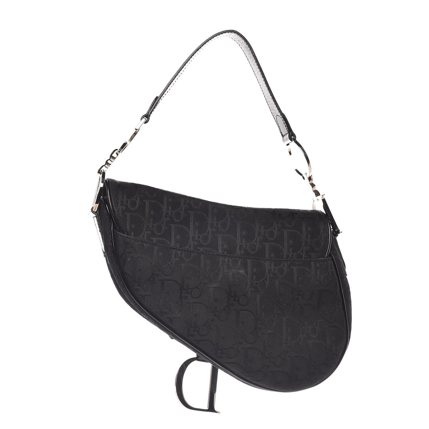 Monogram Saddle Bag Black