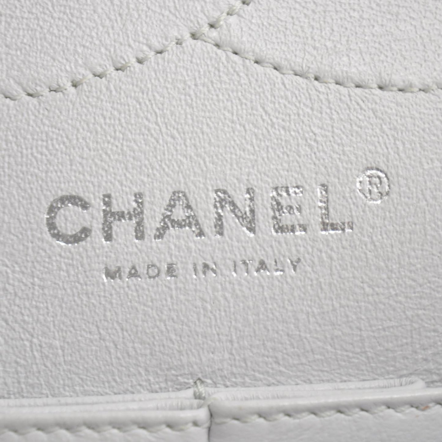 Distressed Leather 2.55 Reissue 227 Jumbo Flap White