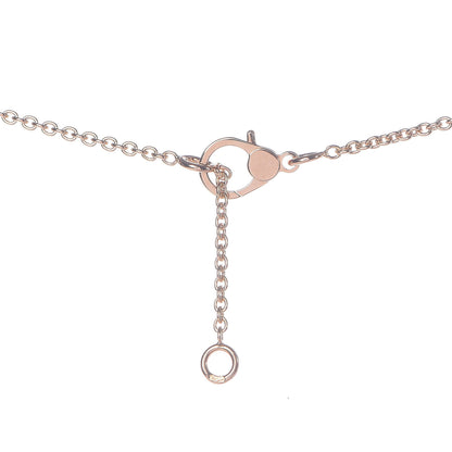 Hermes 18K Rose Gold Diamond Finesse Pendant Necklace 5 of 7