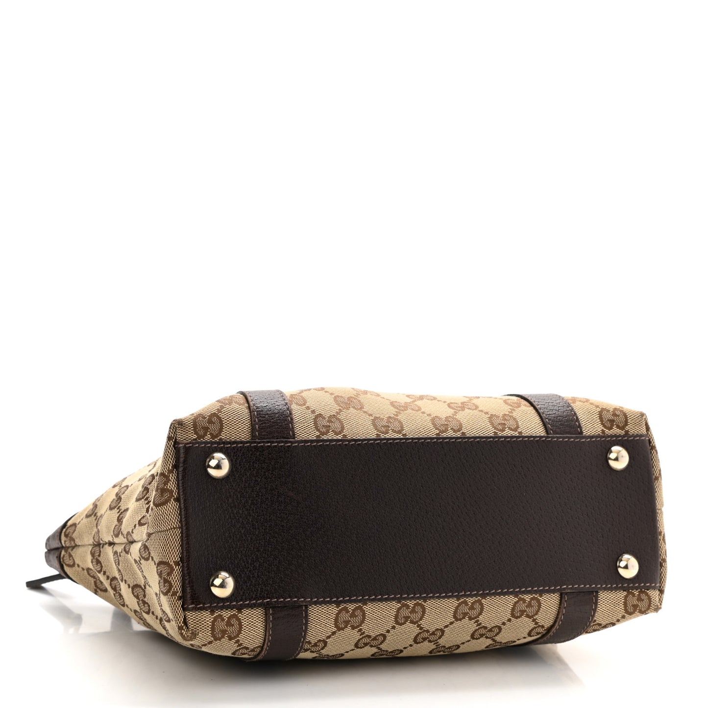 Monogram Medium Abbey Tote Dark Brown