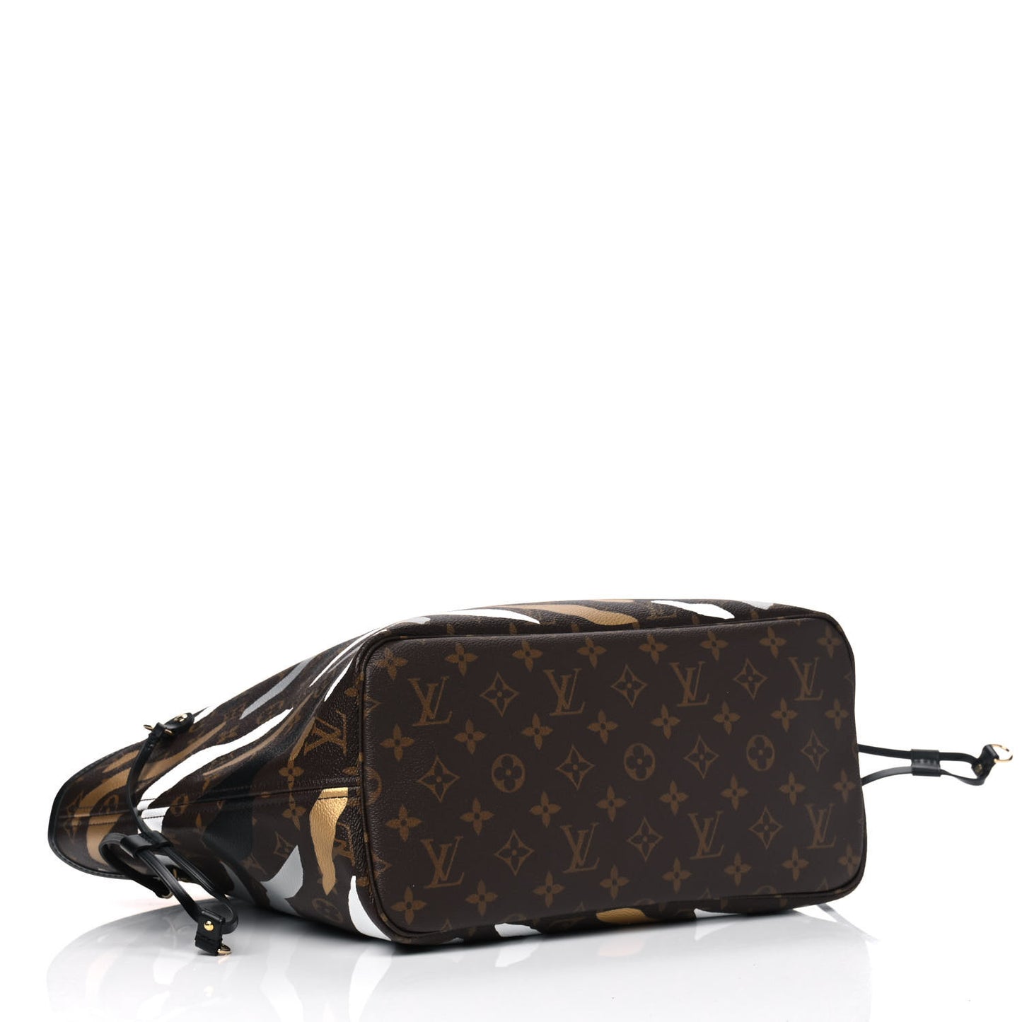 X LOL Monogram Neverfull MM Gold Silver