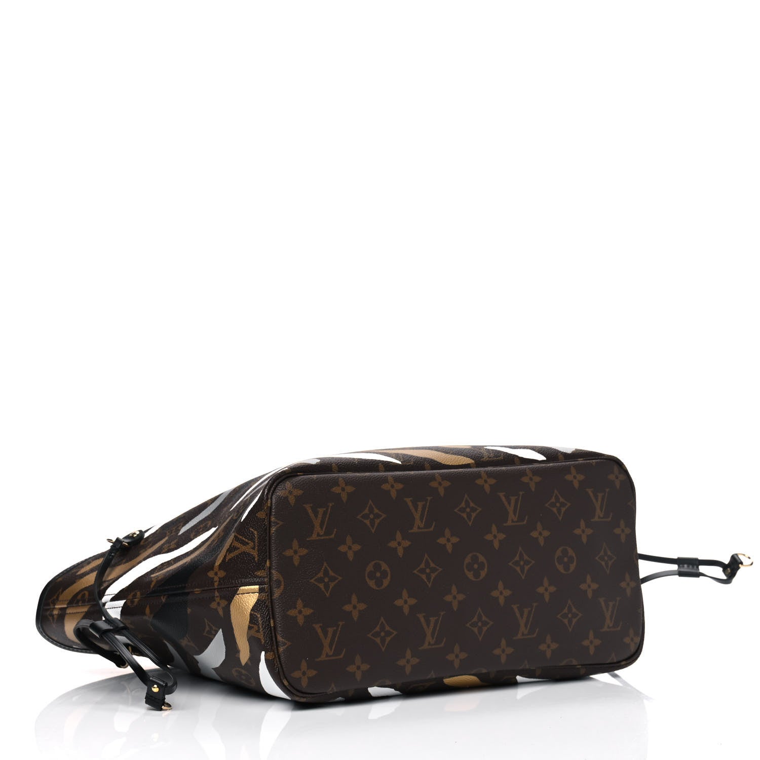 Louis Vuitton X LOL Monogram Neverfull MM Gold Silver 3 of 4