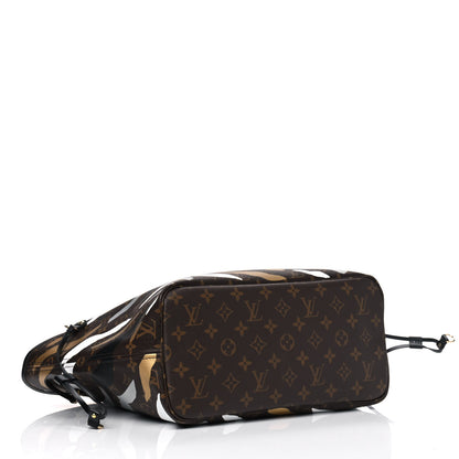 Louis Vuitton X LOL Monogram Neverfull MM Gold Silver 3 of 4
