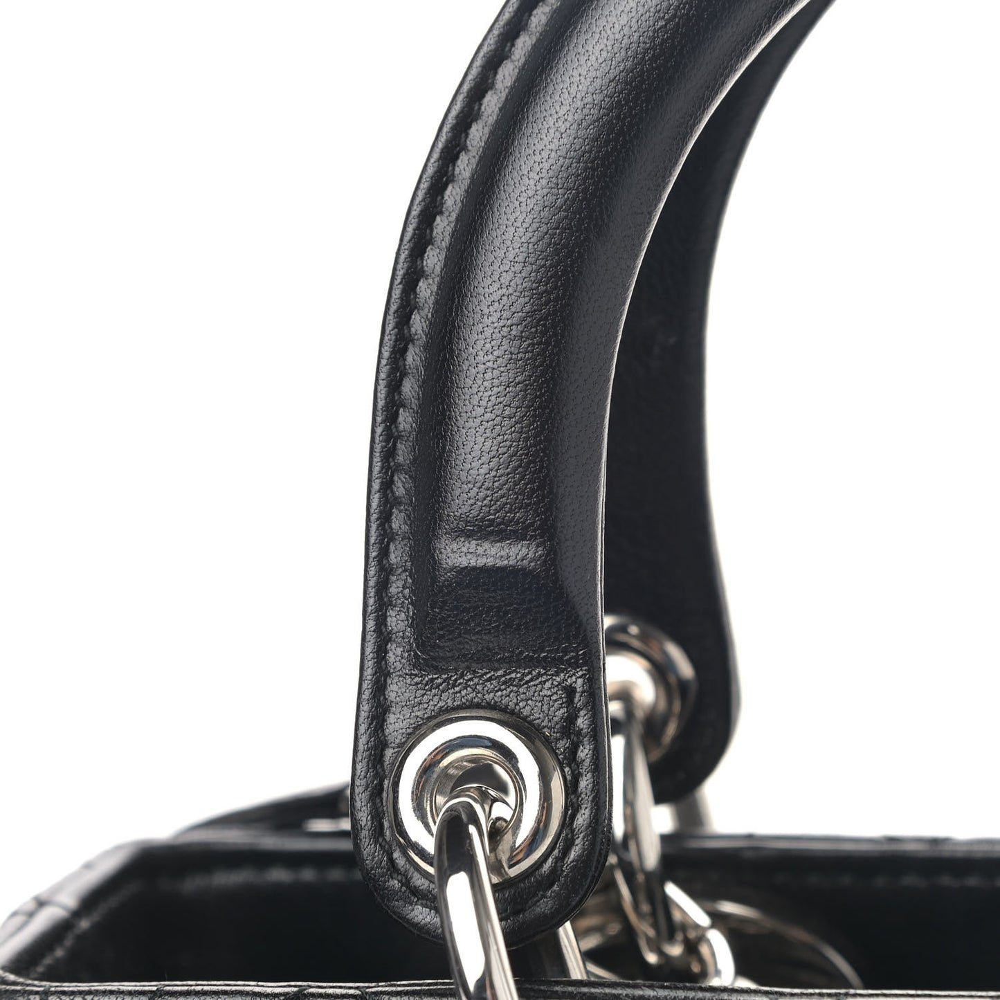 Lambskin Cannage Medium Lady Dior Black