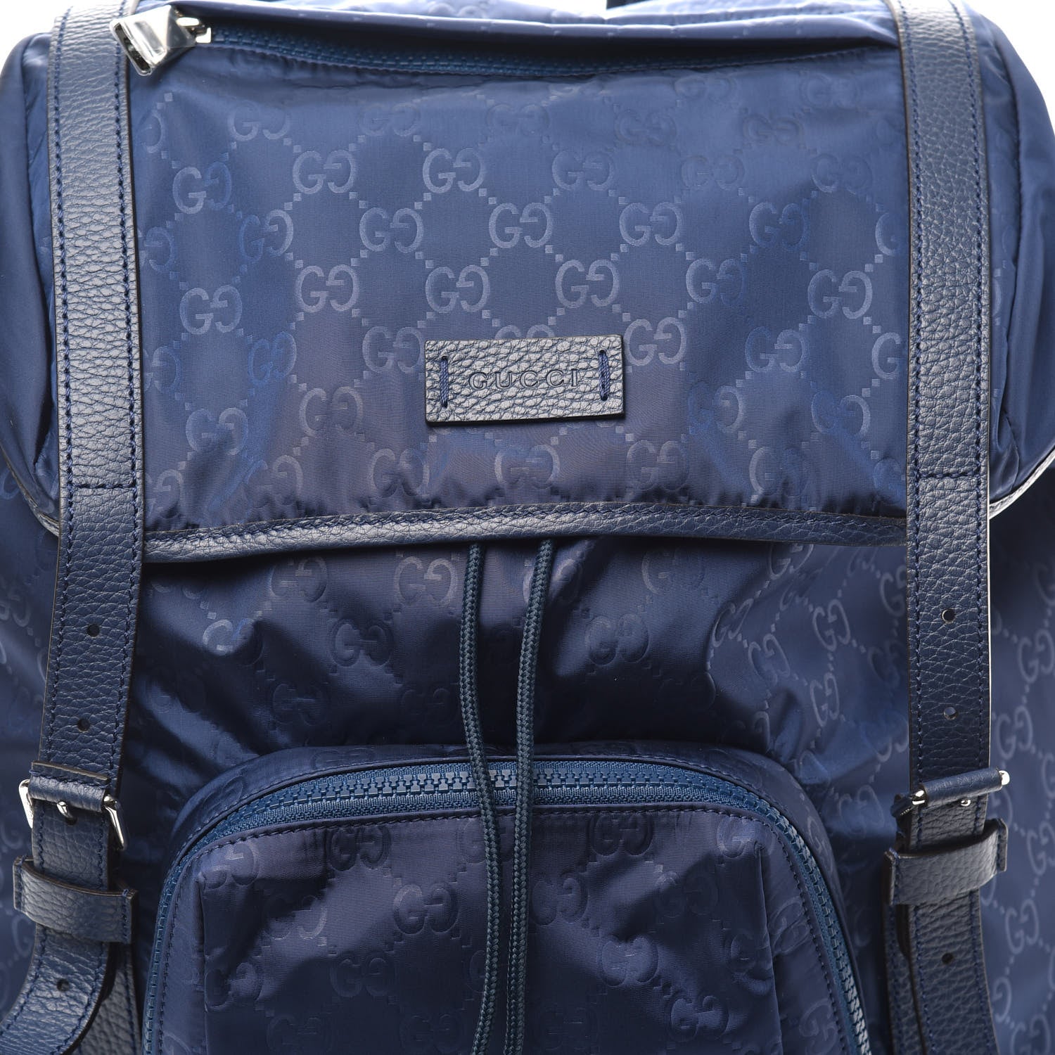 Gucci Nylon Monogram Medium Light Double Buckle Backpack Tide 7 of 9