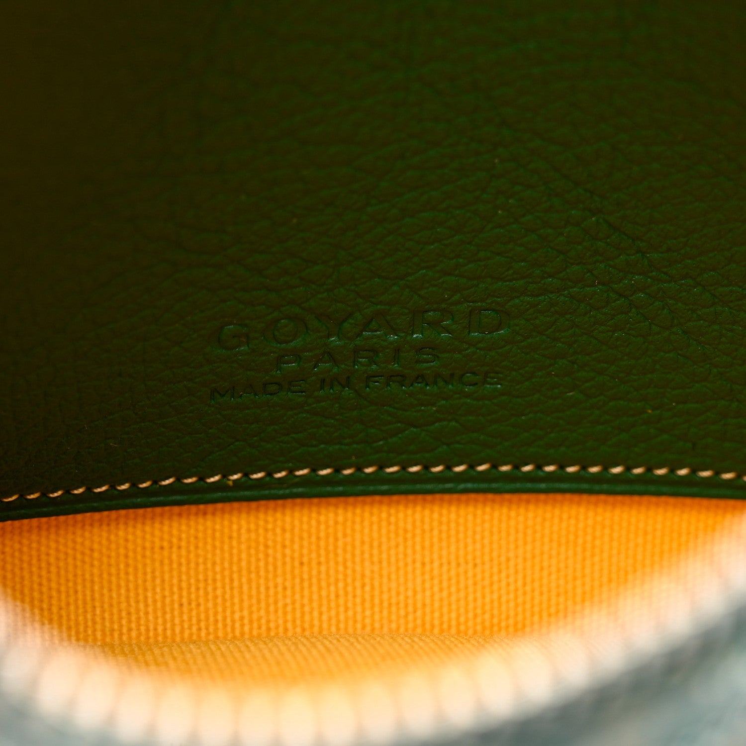 Goyard Goyardine Mini Senat Pochette Green 6 of 6