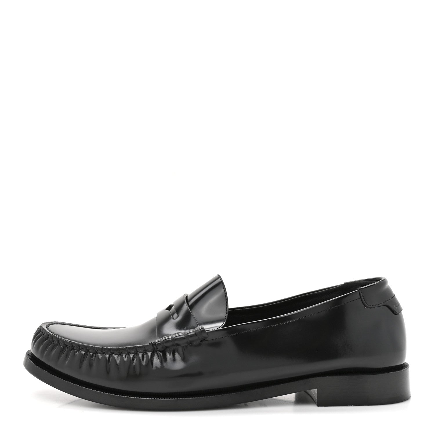 Saint Laurent Calfskin Mens Penny Loafers 44.5 Black 1 of 10