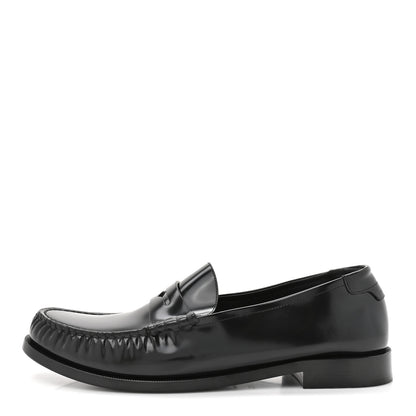 Saint Laurent Calfskin Mens Penny Loafers 44.5 Black 1 of 10