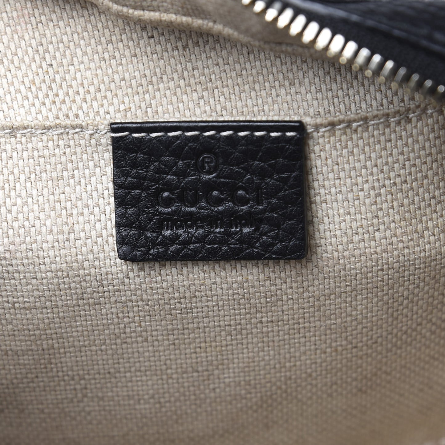 Pebbled Calfskin Small Soho Disco Bag Black