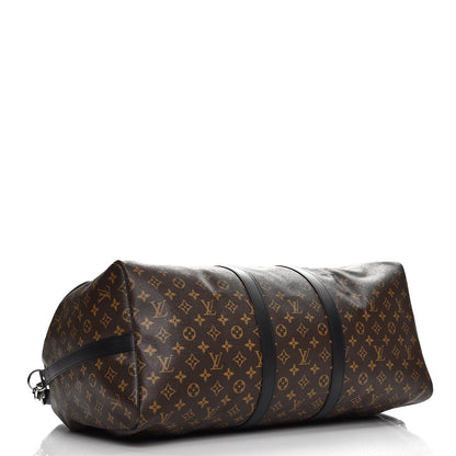 Louis Vuitton Monogram Macassar Keepall Bandouliere 55 5 of 8