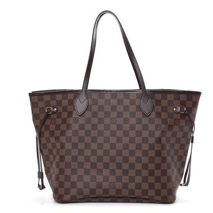 Louis Vuitton Damier Ebene Neo Neverfull MM Rose Ballerine 1 of 11