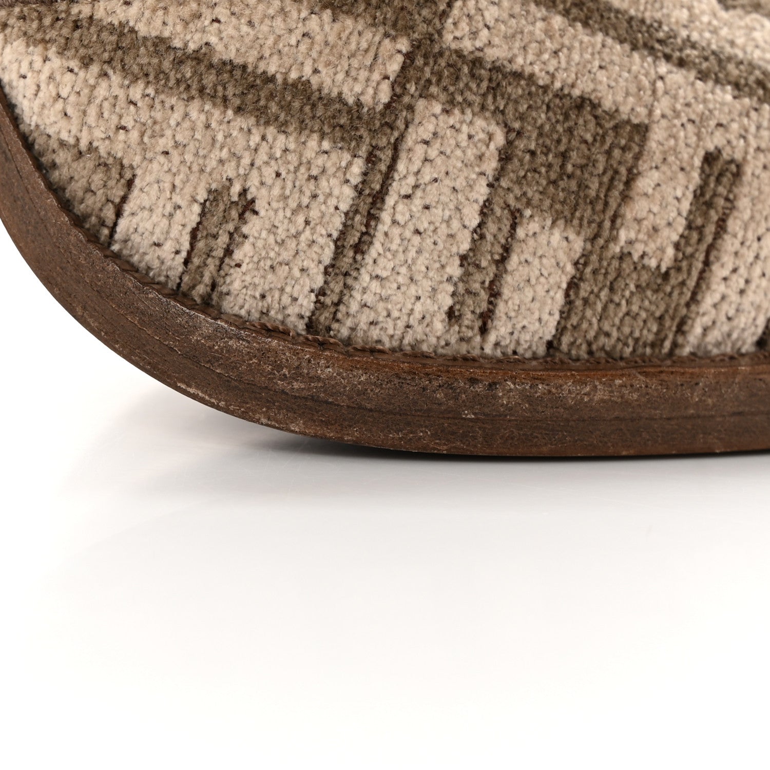 Fendi Chenille Jacquard FF Cut Baguette Ankle Strap 105mm Pumps 40 Tortora Nuvola 13 of 16