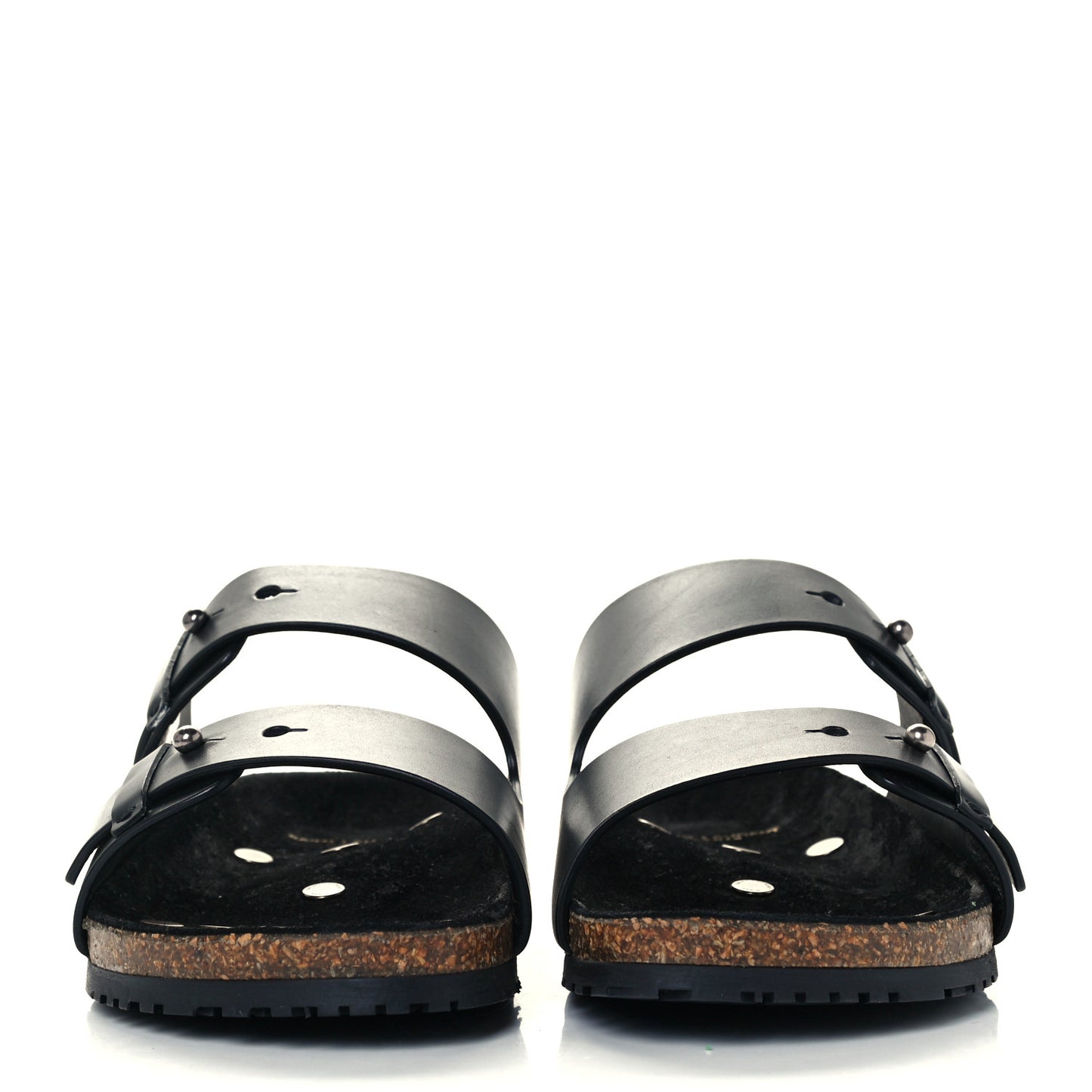 Calfskin Mens Jimmy Cross Slides 44 Black