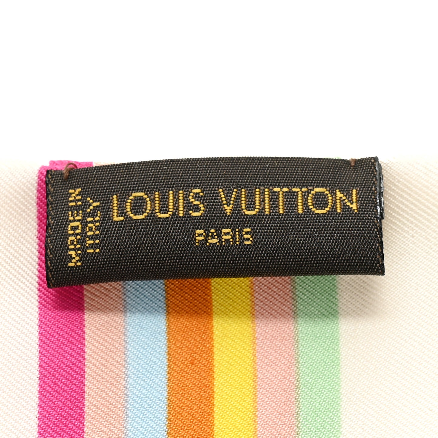 Silk Monogram Multicolor Bandeau White