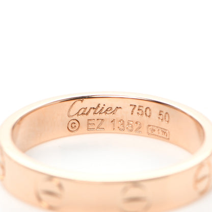 Cartier 18K Pink Gold 3.5mm LOVE Wedding Band Ring 50 5.25 7 of 10