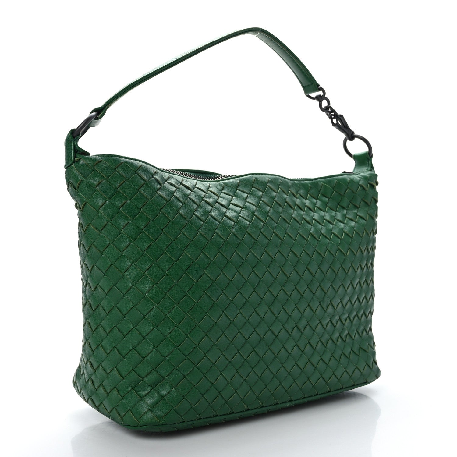 Bottega Veneta Nappa Intrecciato Small Shoulder Bag Green 3 of 9