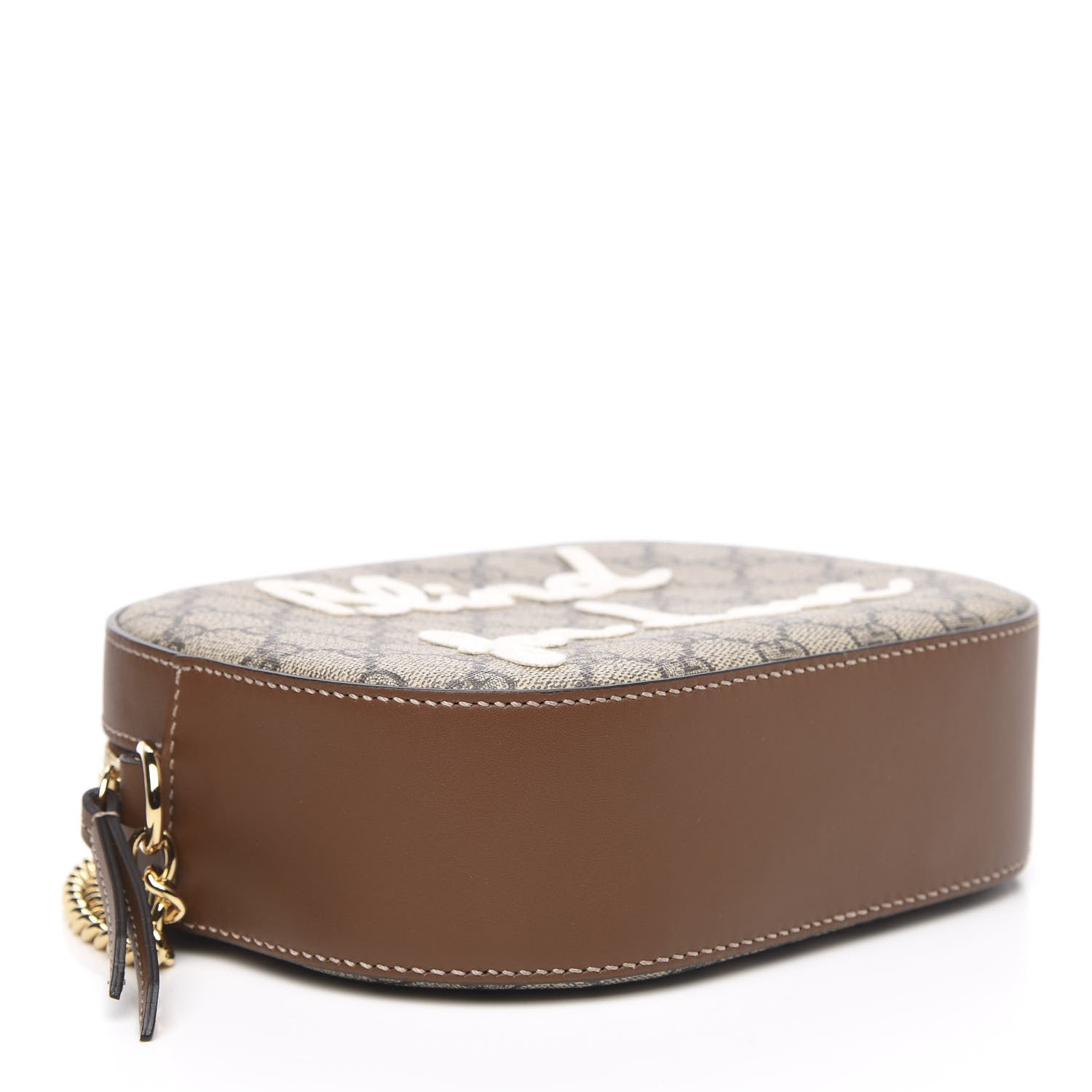 Gucci GG Supreme Monogram Blind For Love Embroidered Mini Chain Shoulder Bag Beige Tuscany 4 of 11