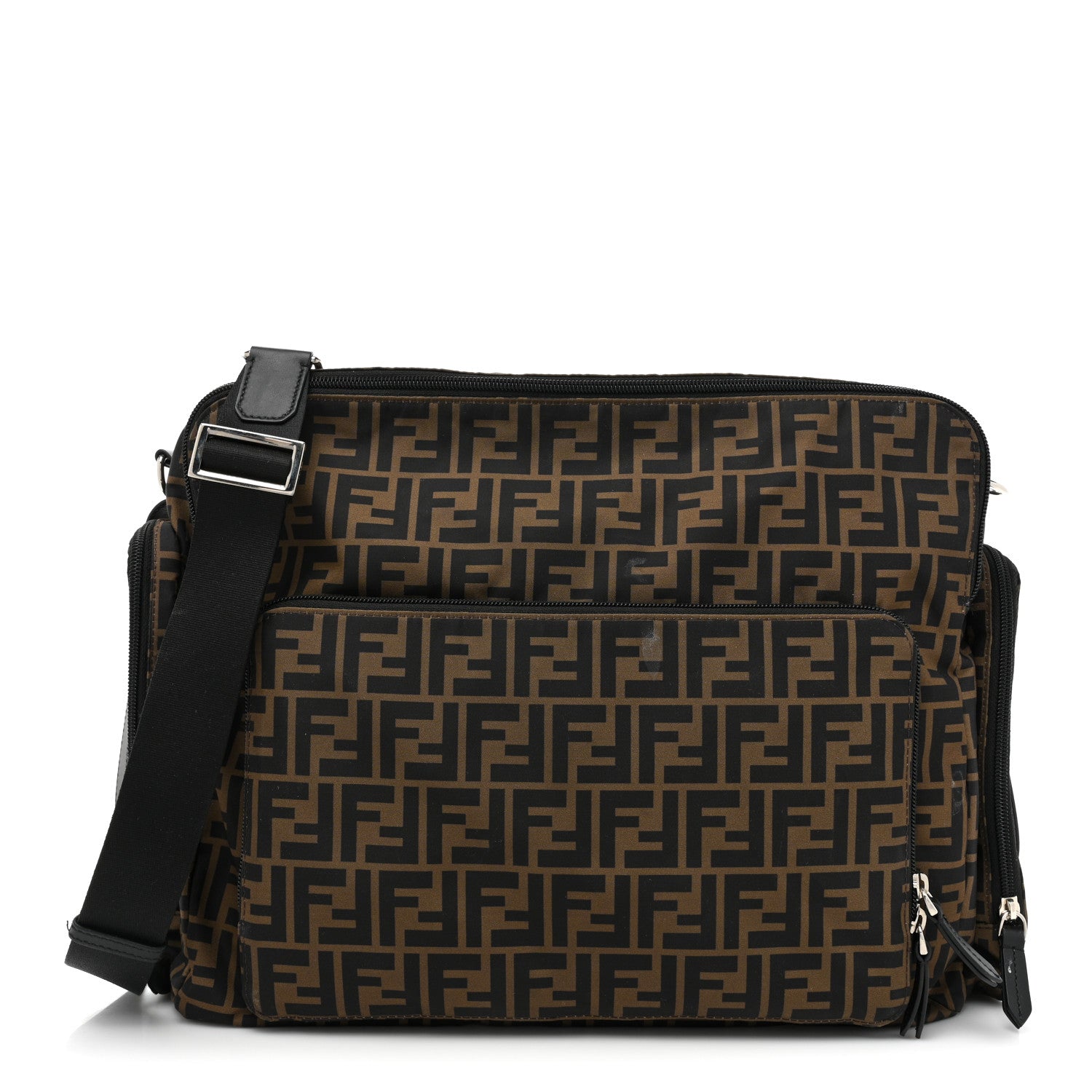 Fendi Econyl Nylon FF Changing Bag Tobacco Black 1 of 17