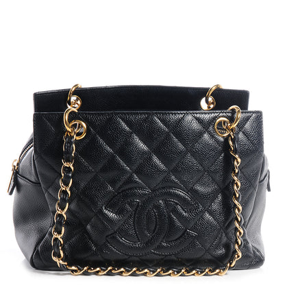 Chanel Caviar Quilted Petit Timeless Tote PTT Black 1 of 7