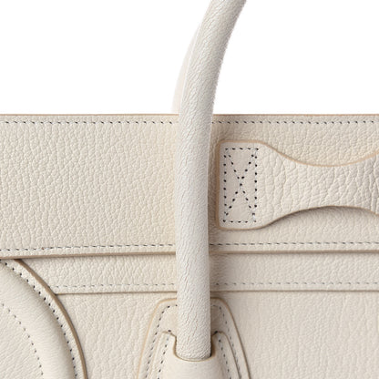 Celine Goatskin Micro Luggage White 10 of 22