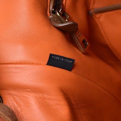 Prada Cervo Deerskin Fringe Hobo Cammello 7 of 9