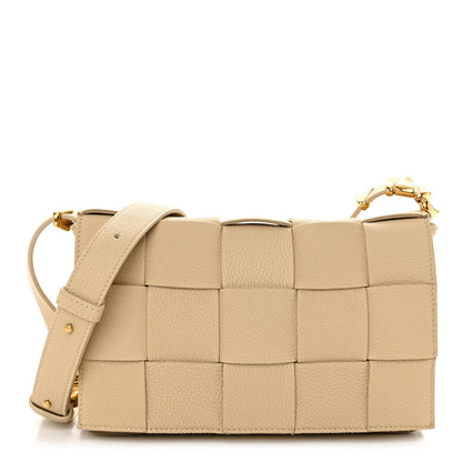 Bottega Veneta Grained Calfskin Maxi Intrecciato Cassette Crossbody Bag Porridge 1 of 9