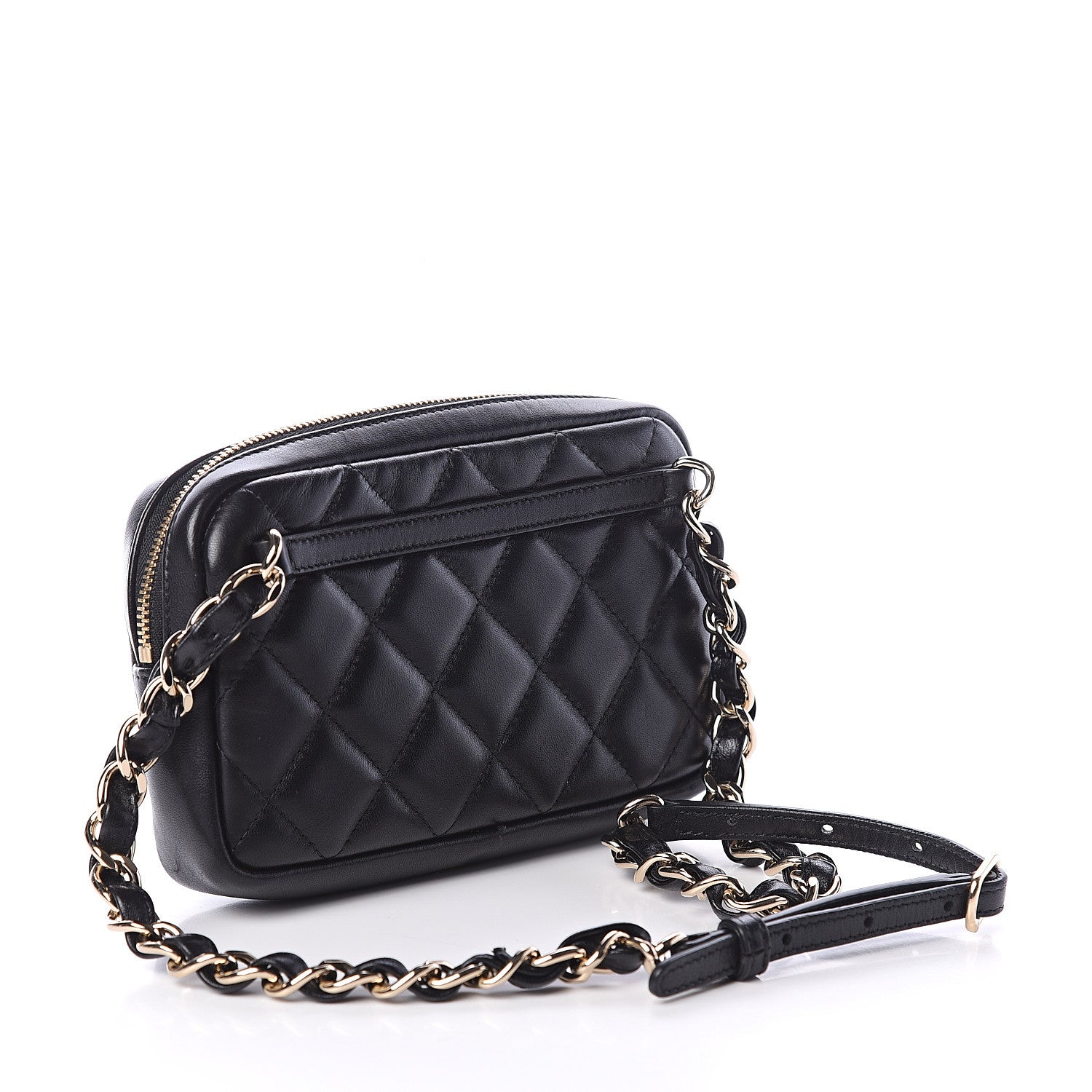 Chanel Lambskin Quilted Waist Bag Black 3 of 9