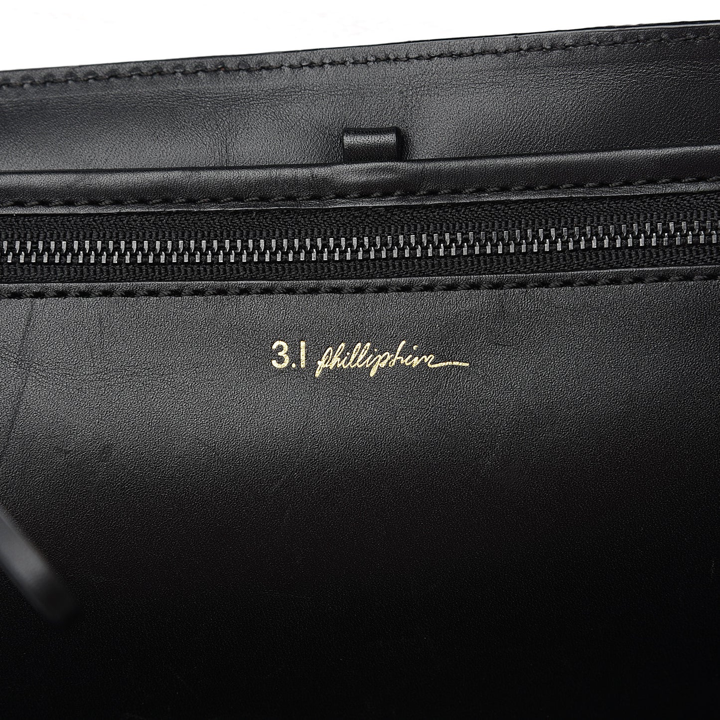 3.1 Textured Calfskin Large Colorblock Pashli Satchel Copper