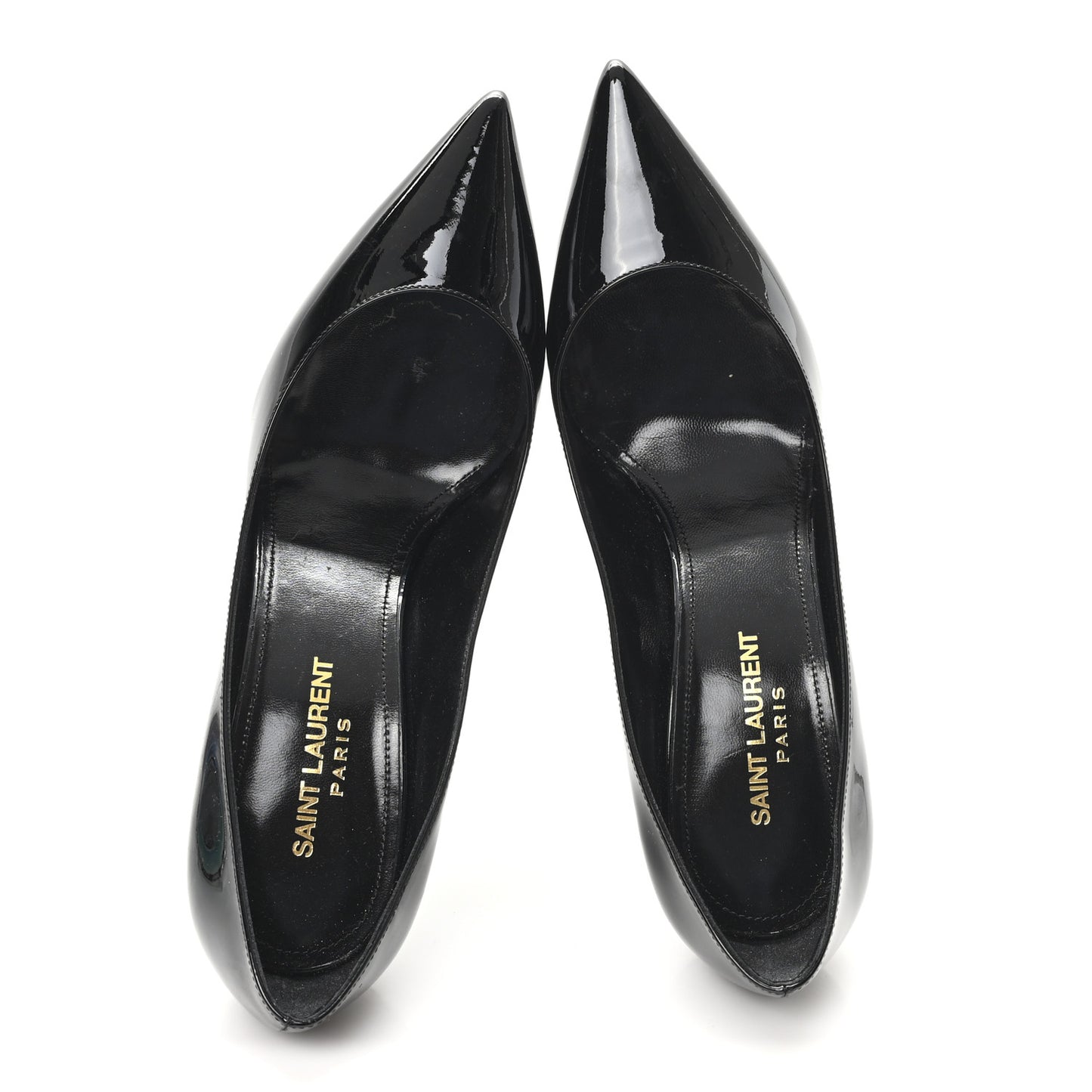 Patent Calfskin Zoe 85 Pump 38 Black