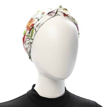 Gucci Silk Floral Headband M White Multicolor 2 of 5