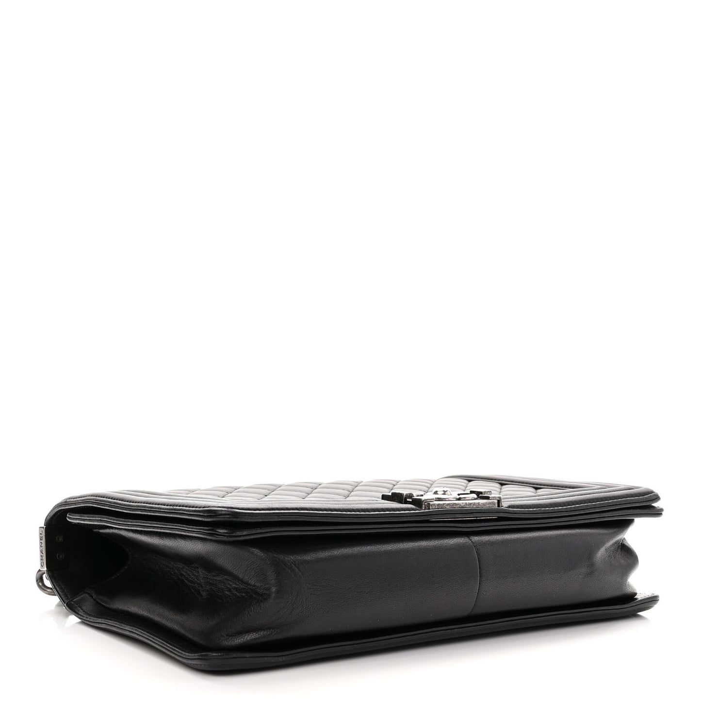 Lambskin Quilted New Medium Boy Flap Black