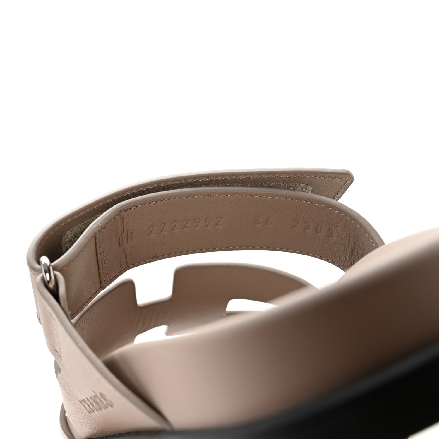 Hermes Calfskin Womens Chypre Sandals 36 Beige Mastic 8 of 11